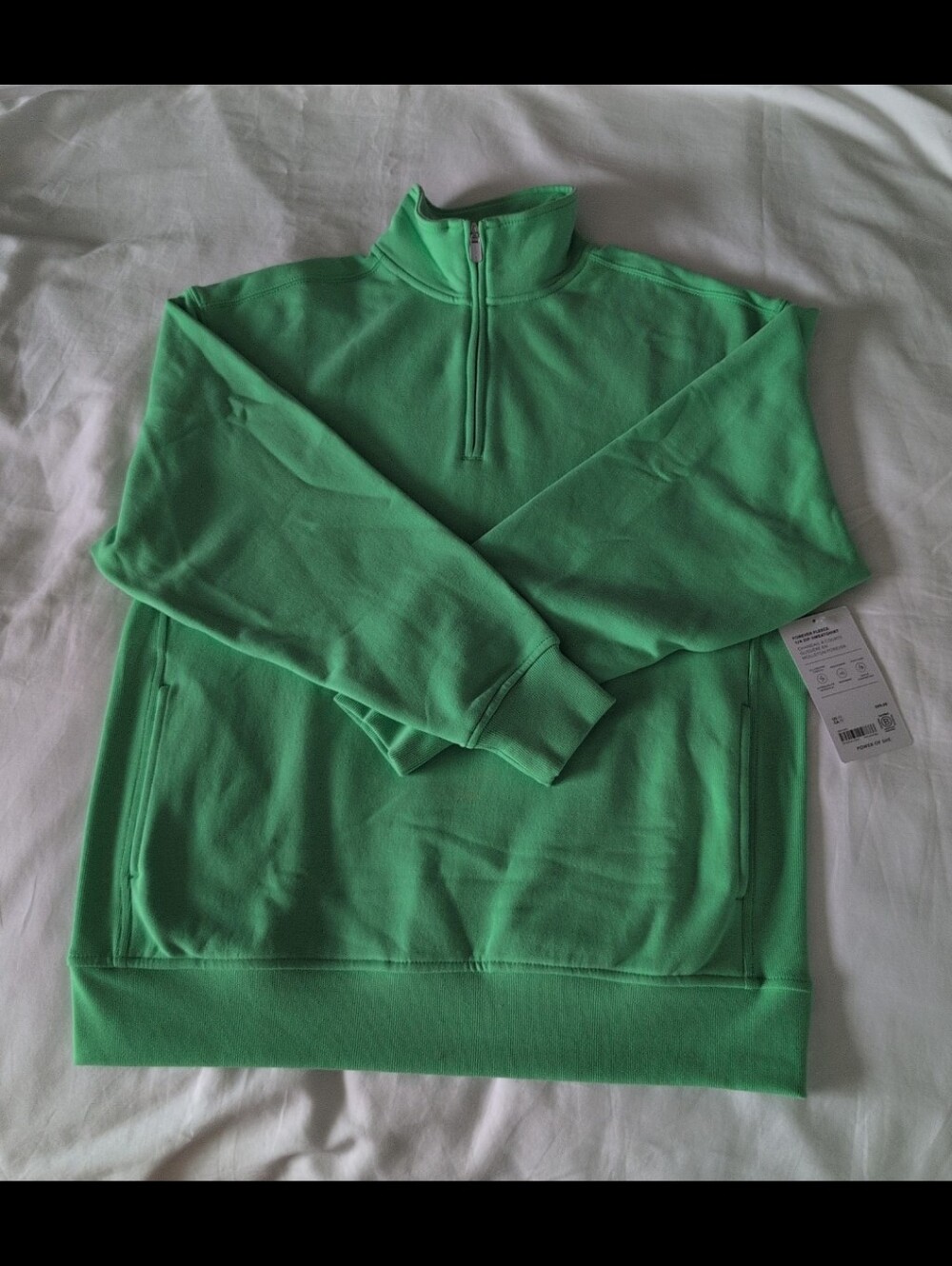Forever Fleece 1/4 Zip Sweatshirt -- Palmetto (Green), Size XS
